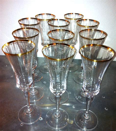 Vintage RARE GUCCI Champagne Flutes Glasses Exclusive 